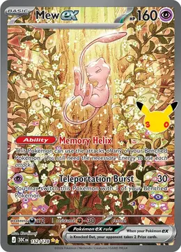 Mew ex 152/128, 30th Celebration
